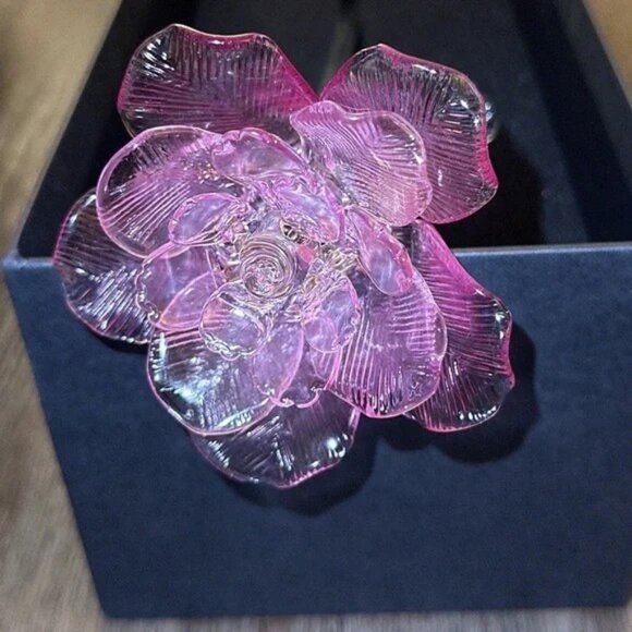 Waterford Crystal Pink Fleurology Rose  N w/o T - Picture 8 of 11